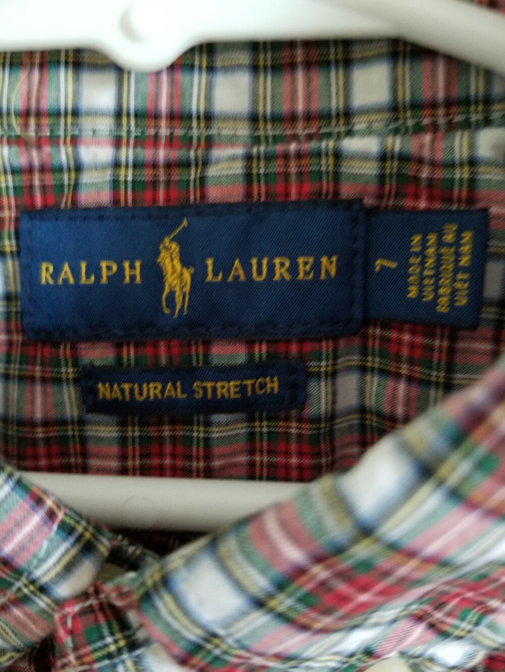 Ralph Lauren Red, Green & White Plaid Button-Down Shirt - Picture 2 of 5